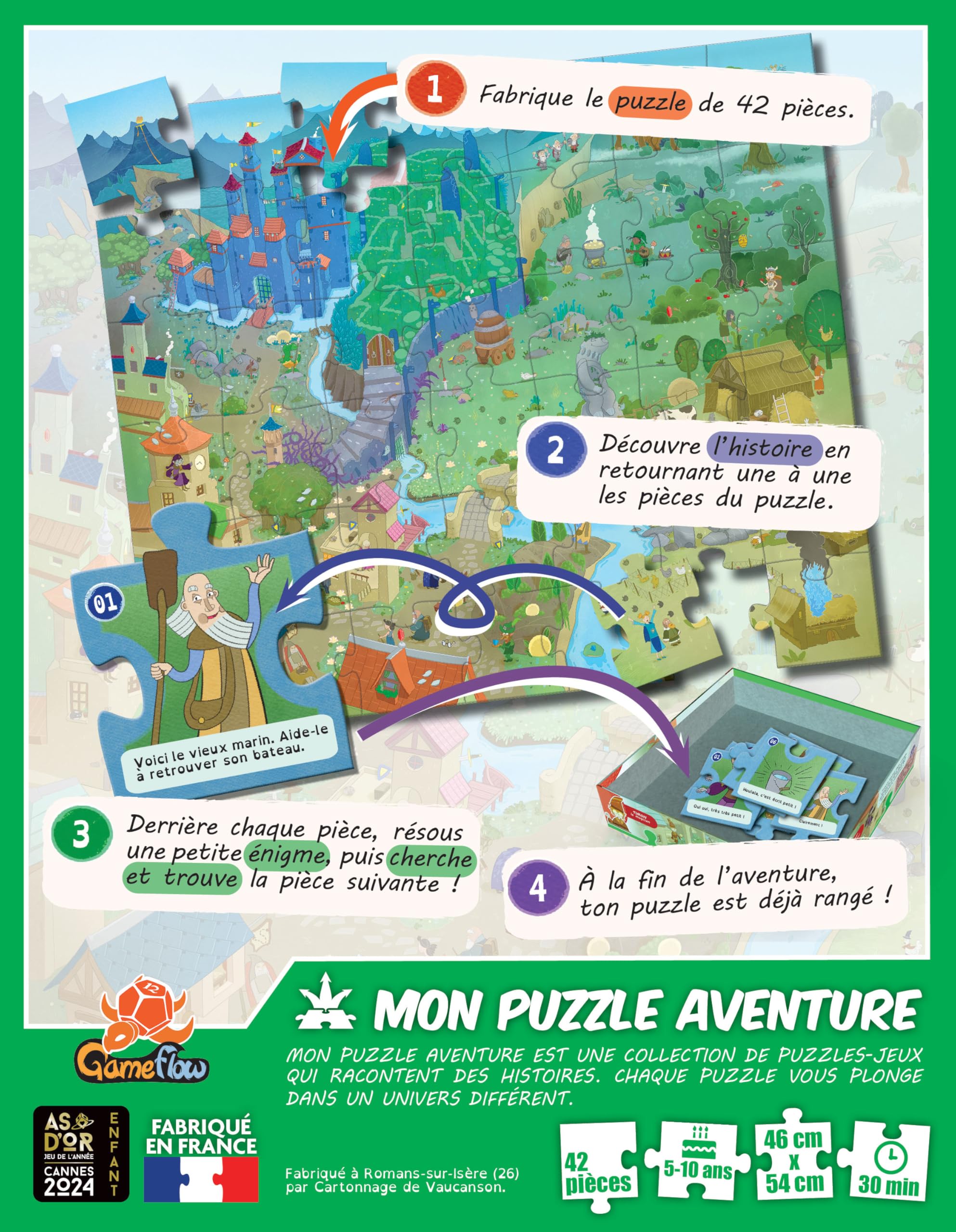 mon-puzzle-aventure-dragon-puzzle-enqu-te-42-pi-ces-d-s-5-ans image 2