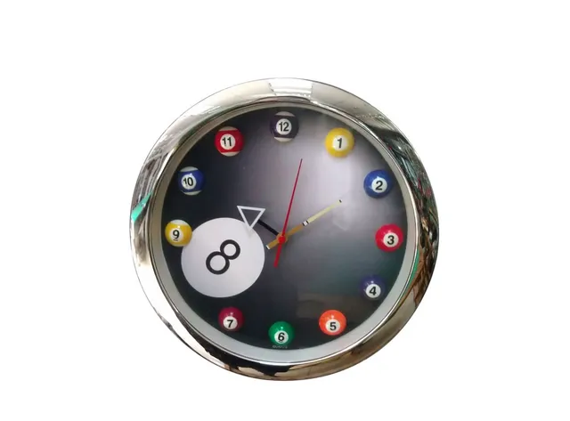 ren-pierre-horloge-d-coration-murale-billes-de-billard image 1