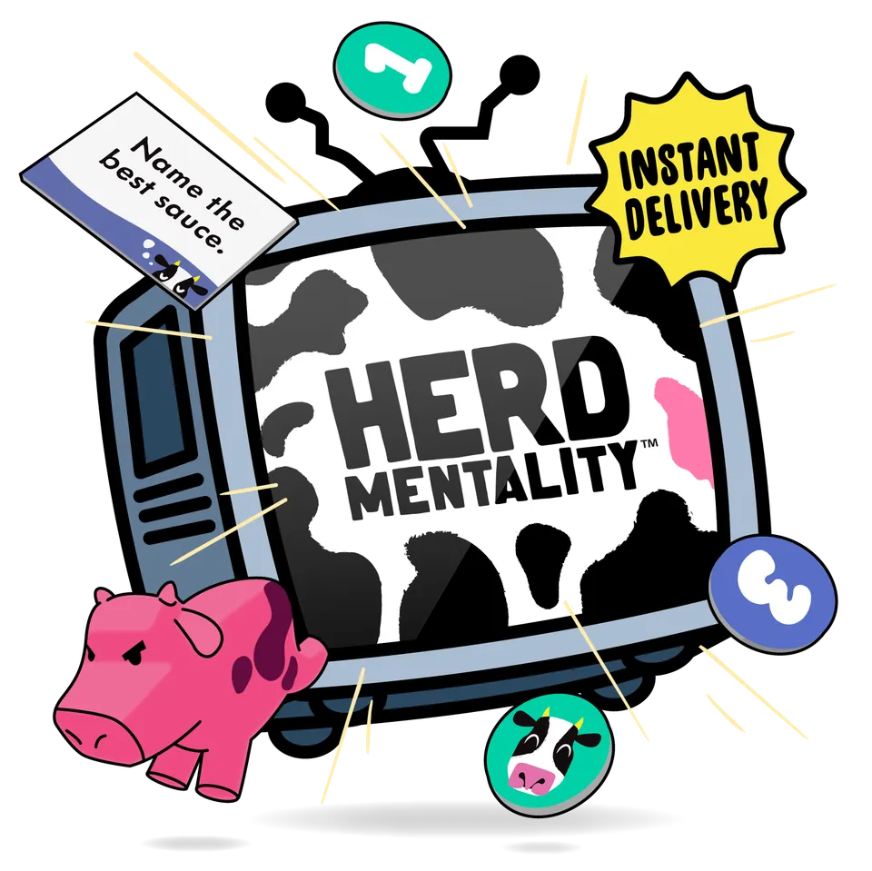 big-potato-herd-mentality-jeu-tv-vache-rose image 1