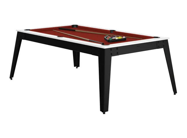 ren-pierre-steel-billard-blanc-noir-convertible-ardoise image 1