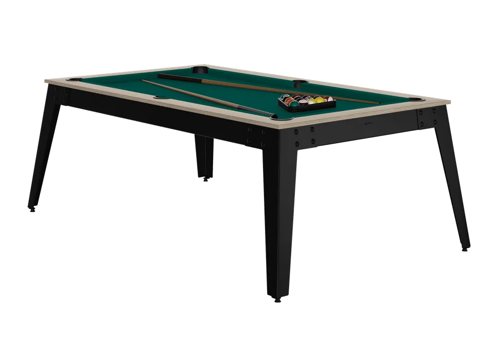 ren-pierre-steel-billard-oslo-noir-convertible-ardoise image 1