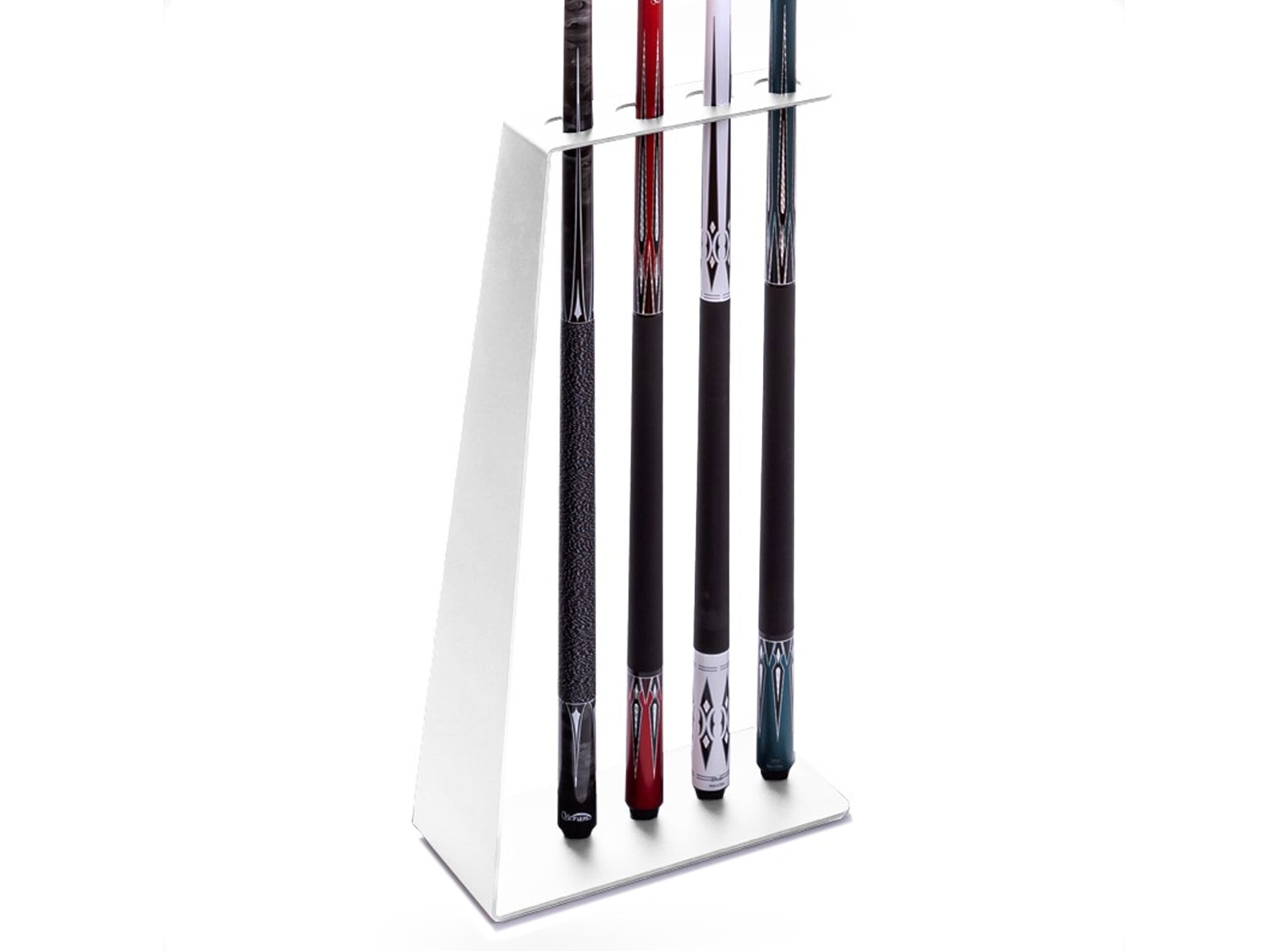 ren-pierre-iron-porte-queues-billard-blanc-4-queues-m-tal image 1