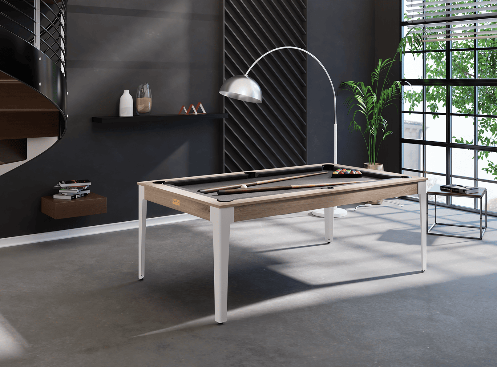 ren-pierre-elan-ch-ne-sabl-billard-convertible-ardoise image 1