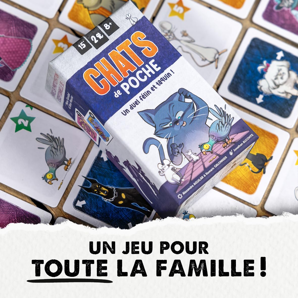 black-rock-games-chats-de-poche-jeu-de-cartes-duel-tactique-2-joueurs image 2