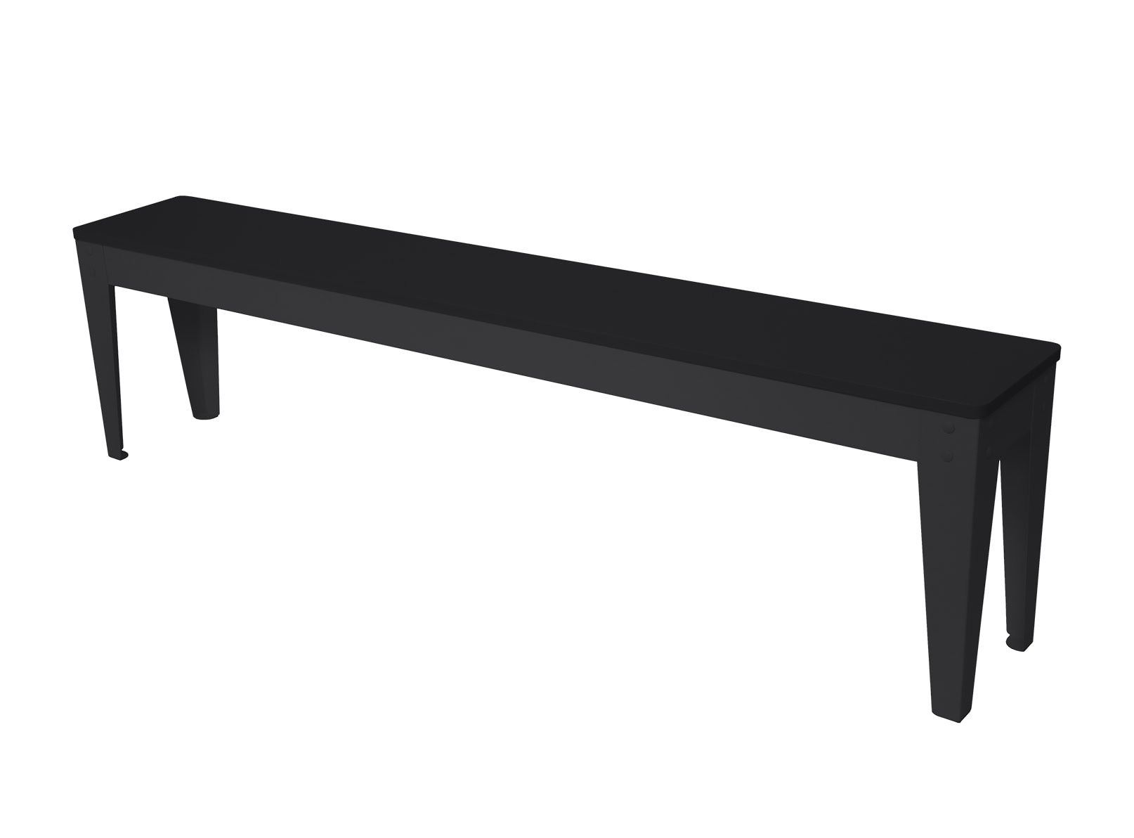 rene-pierre-outdoor-banc-noir-jardin-poly-thyl-ne-acier image 1