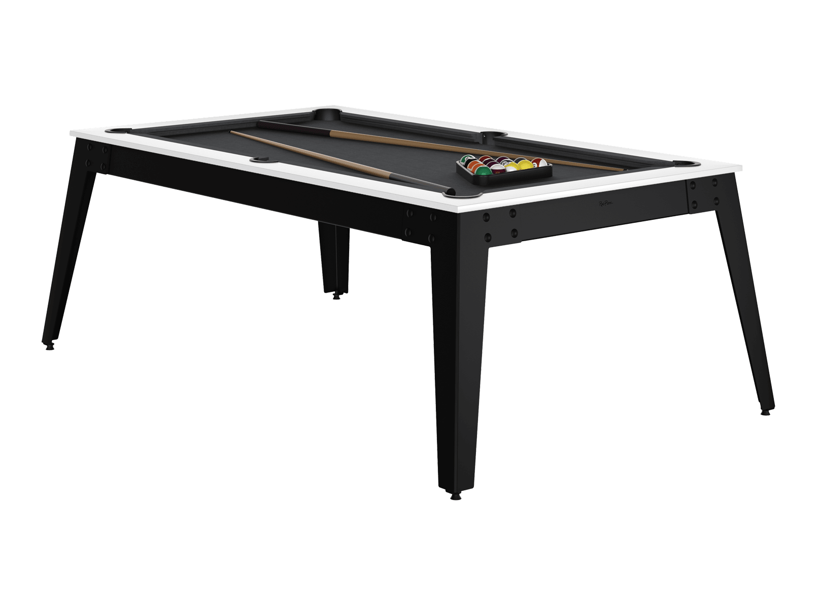 ren-pierre-steel-billard-blanc-noir-convertible-ardoise image 3