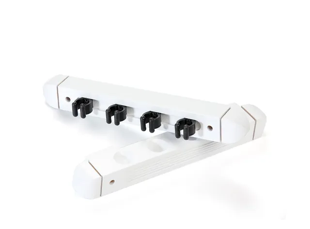 ren-pierre-porte-queues-4-queues-blanc-porte-queue-mural-bois image 1