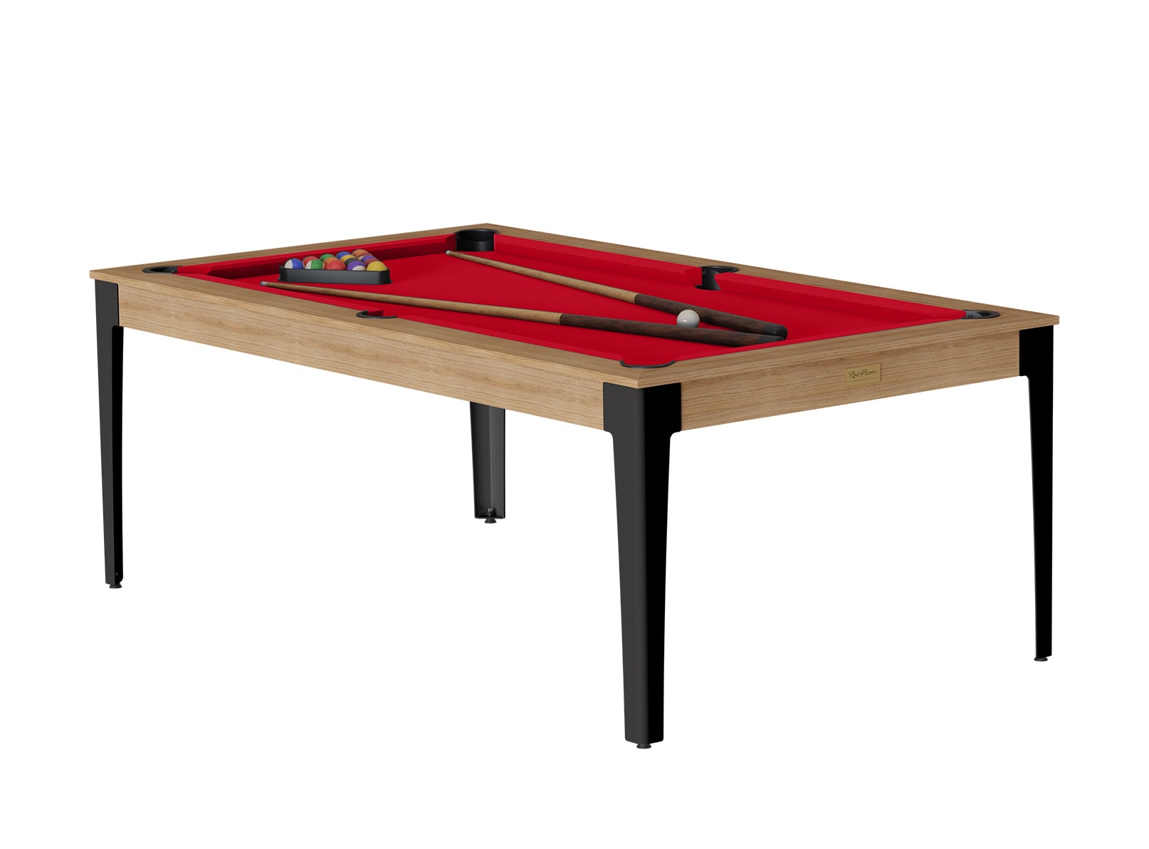 ren-pierre-billards-tendance-elan-billard-table-noyer-pieds-noirs image 2