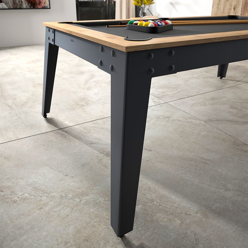 ren-pierre-billards-tendance-billard-steel-ch-ne-sabl-gris image 2