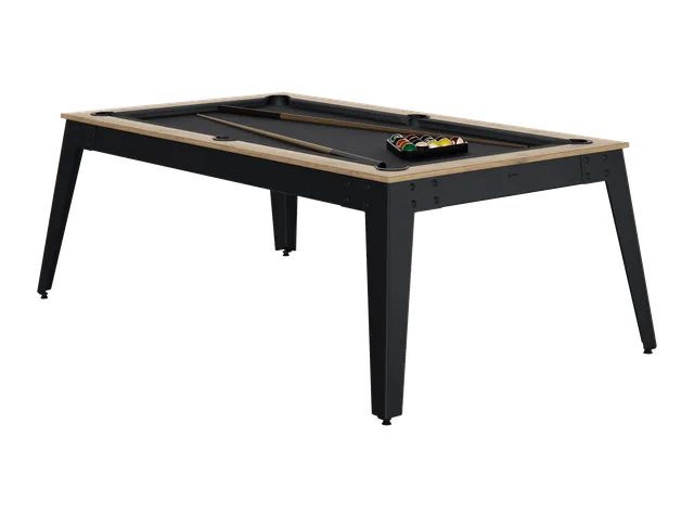 rene-pierre-steel-billard-table-ch-ne-sabl-noir-ardoise image 1