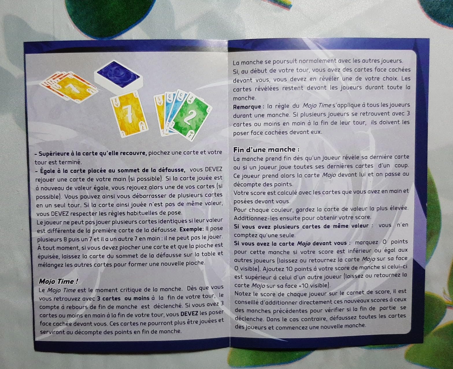 Cartes glissantes