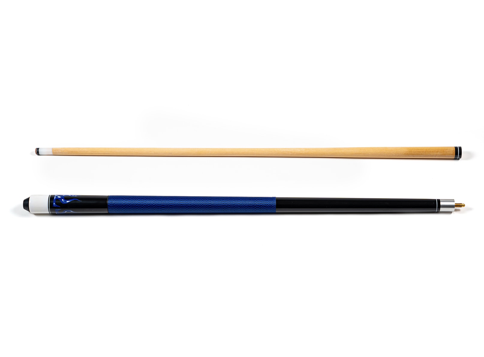 ren-pierre-queue-de-billard-blue-flames-bleue-149-cm image 2