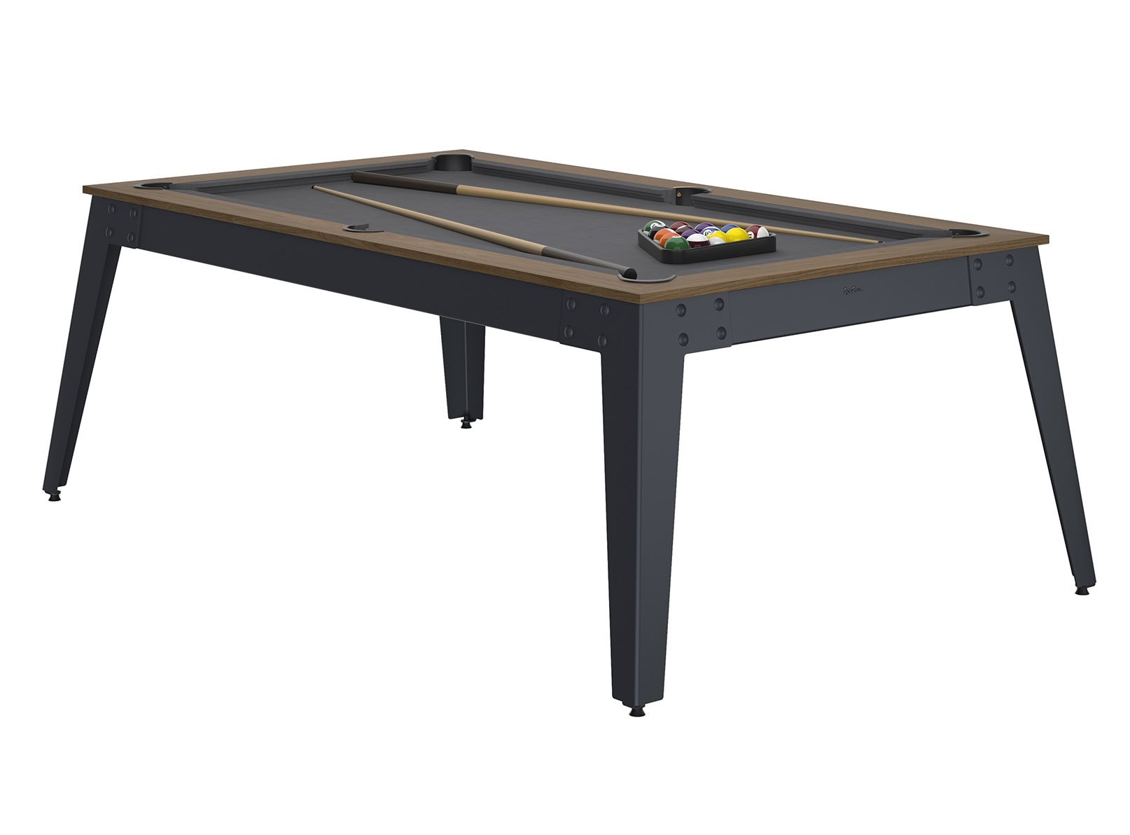 ren-pierre-steel-billard-table-ch-taignier-gris-ardoise image 1