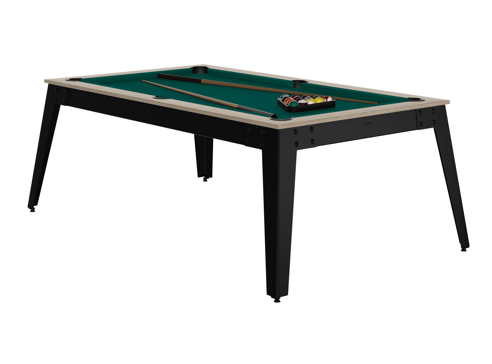 ren-pierre-steel-billard-oslo-noir-convertible-ardoise image 1