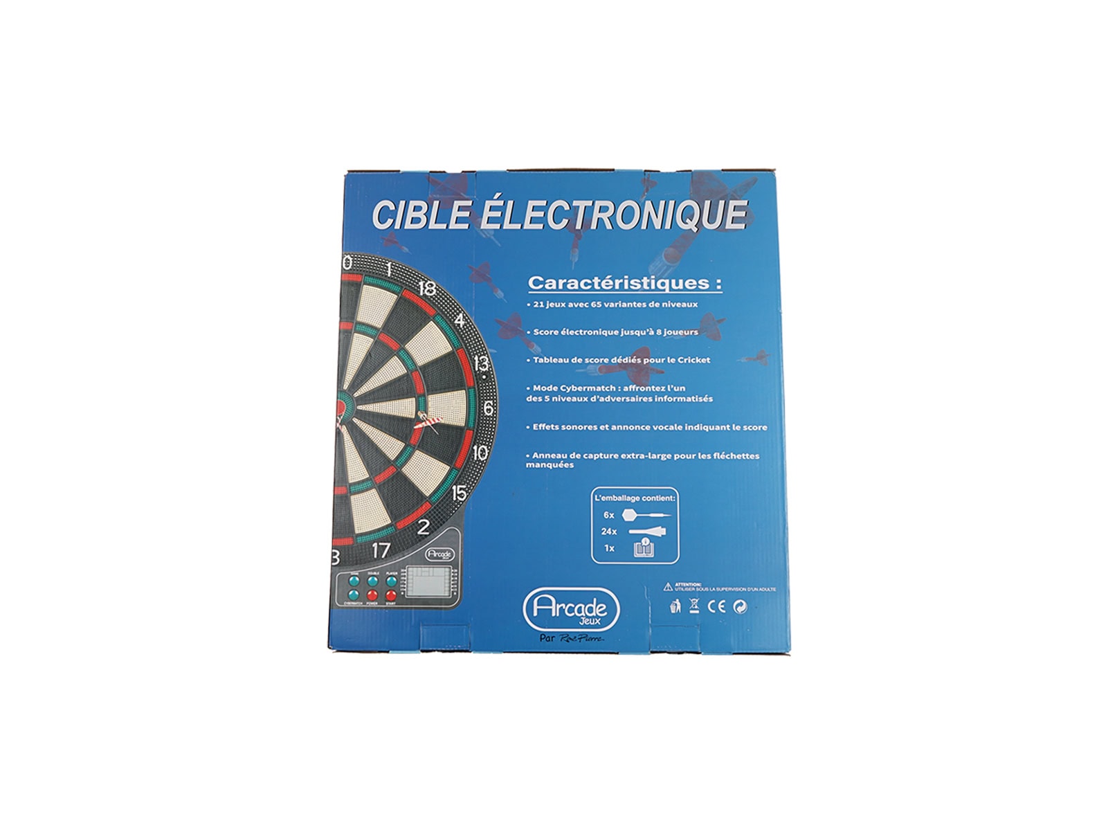 ren-pierre-cible-fl-chette-lectronique-lcd-arcade-8-joueurs image 7