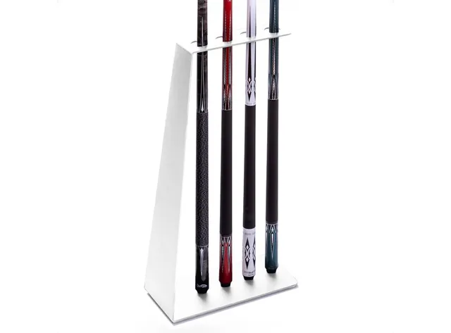 ren-pierre-iron-porte-queues-billard-blanc-4-queues-m-tal image 1