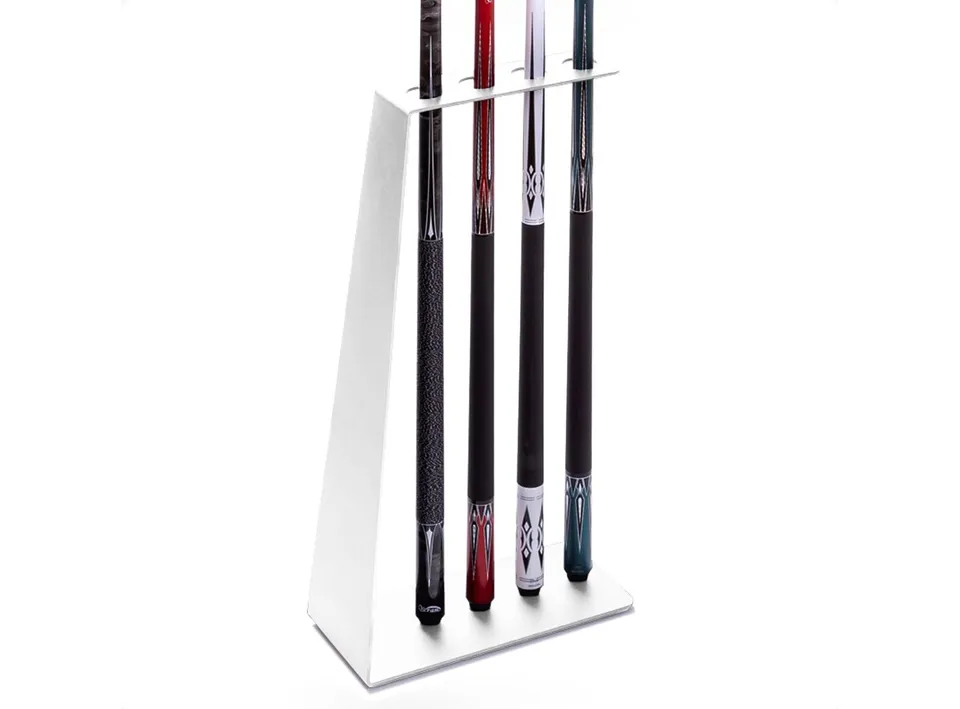 ren-pierre-iron-porte-queues-billard-blanc-4-queues-m-tal image 1