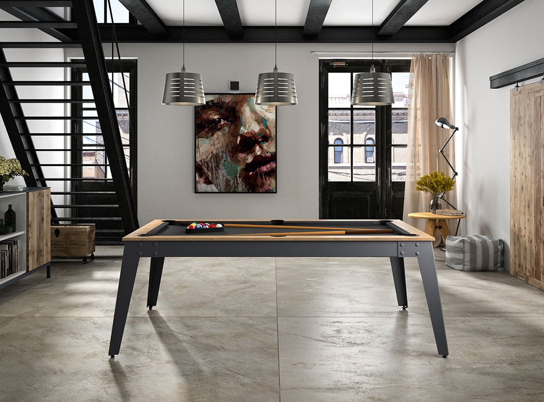 ren-pierre-billards-tendance-billard-steel-ch-ne-sabl-gris image 1
