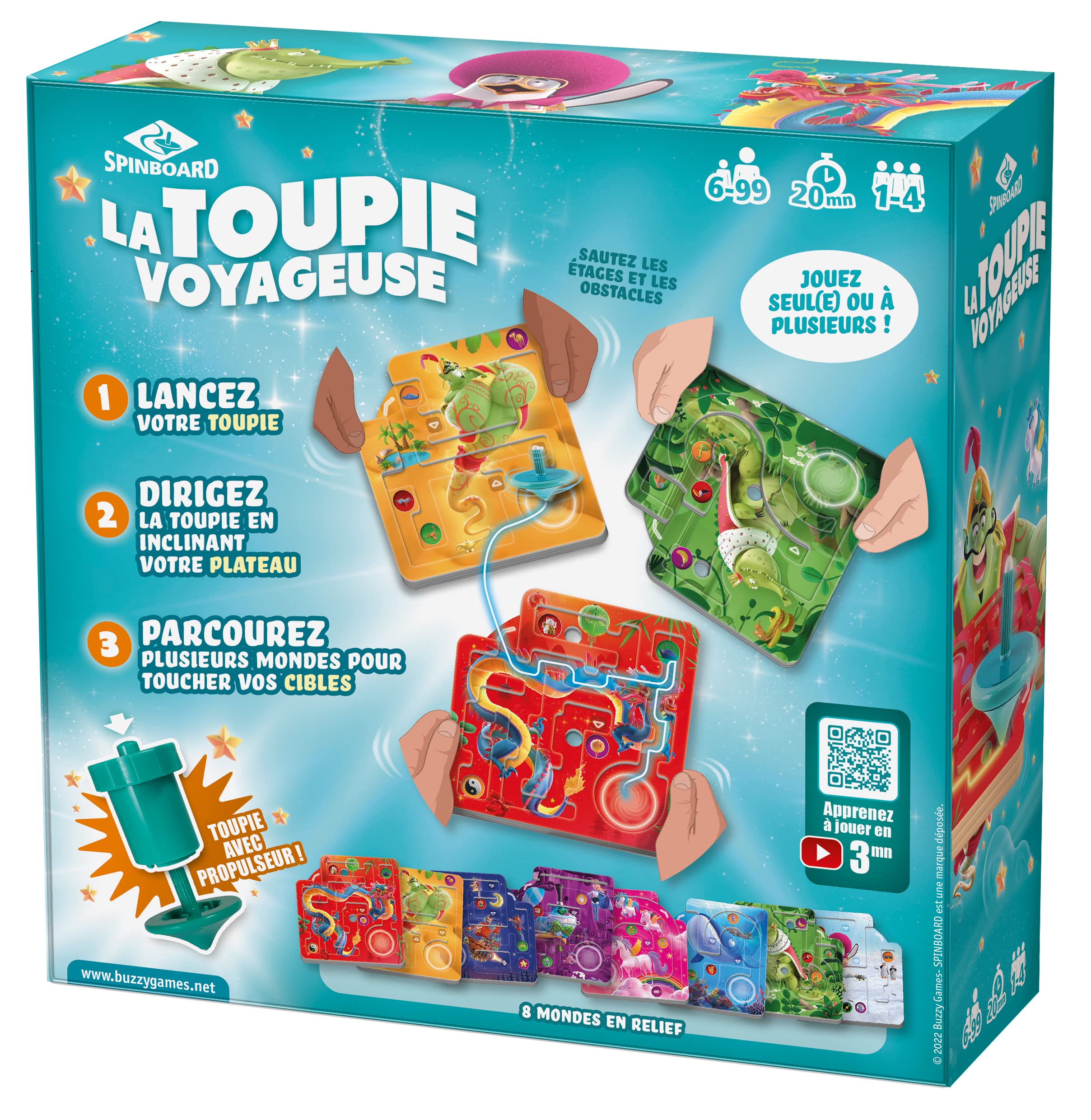 black-rock-games-la-toupie-voyageuse-jeu-de-soci-t-toupie-d-s-6-ans image 2