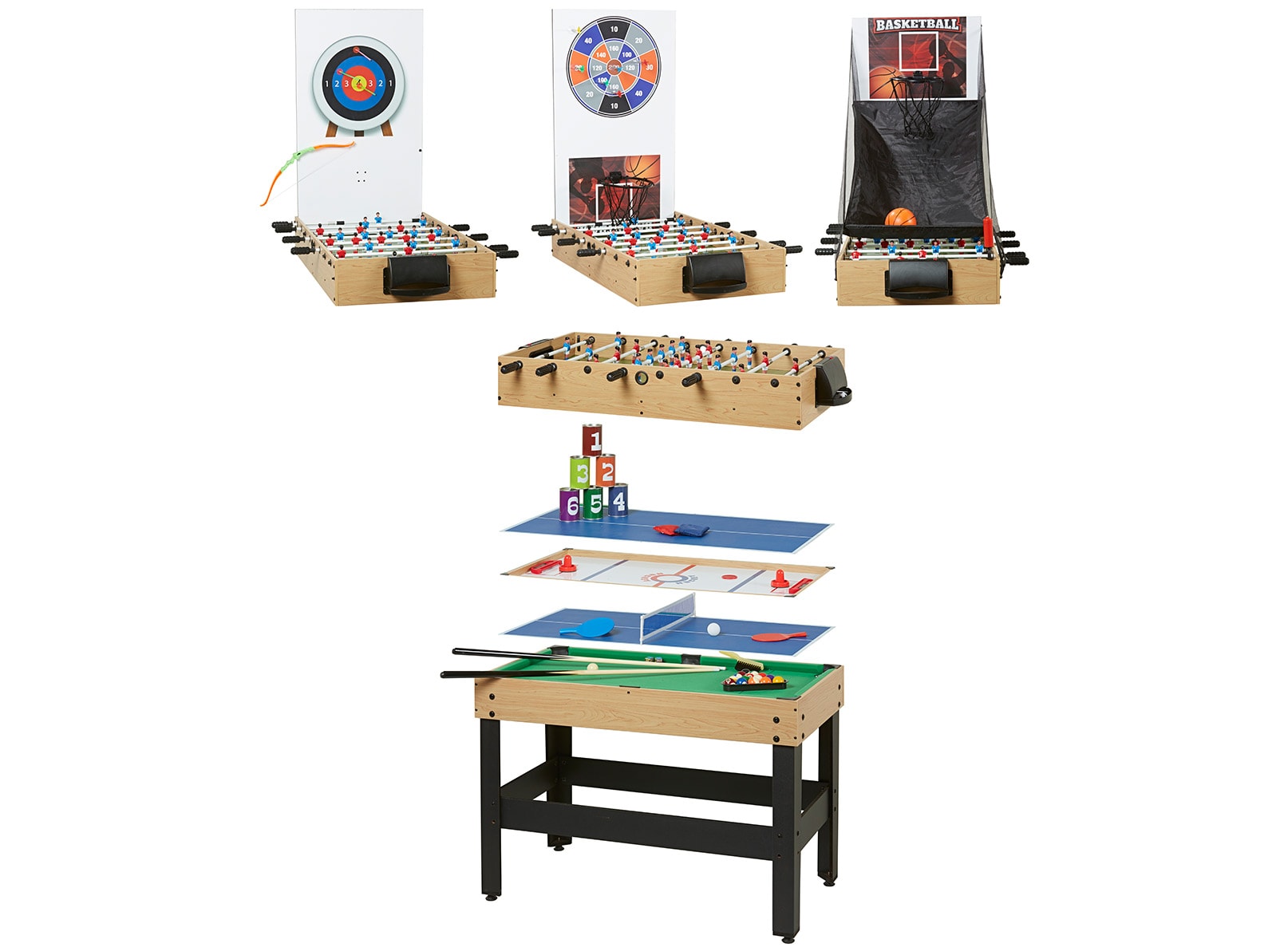 ren-pierre-jeux-d-enfant-table-multi-sports-8-jeux image 1