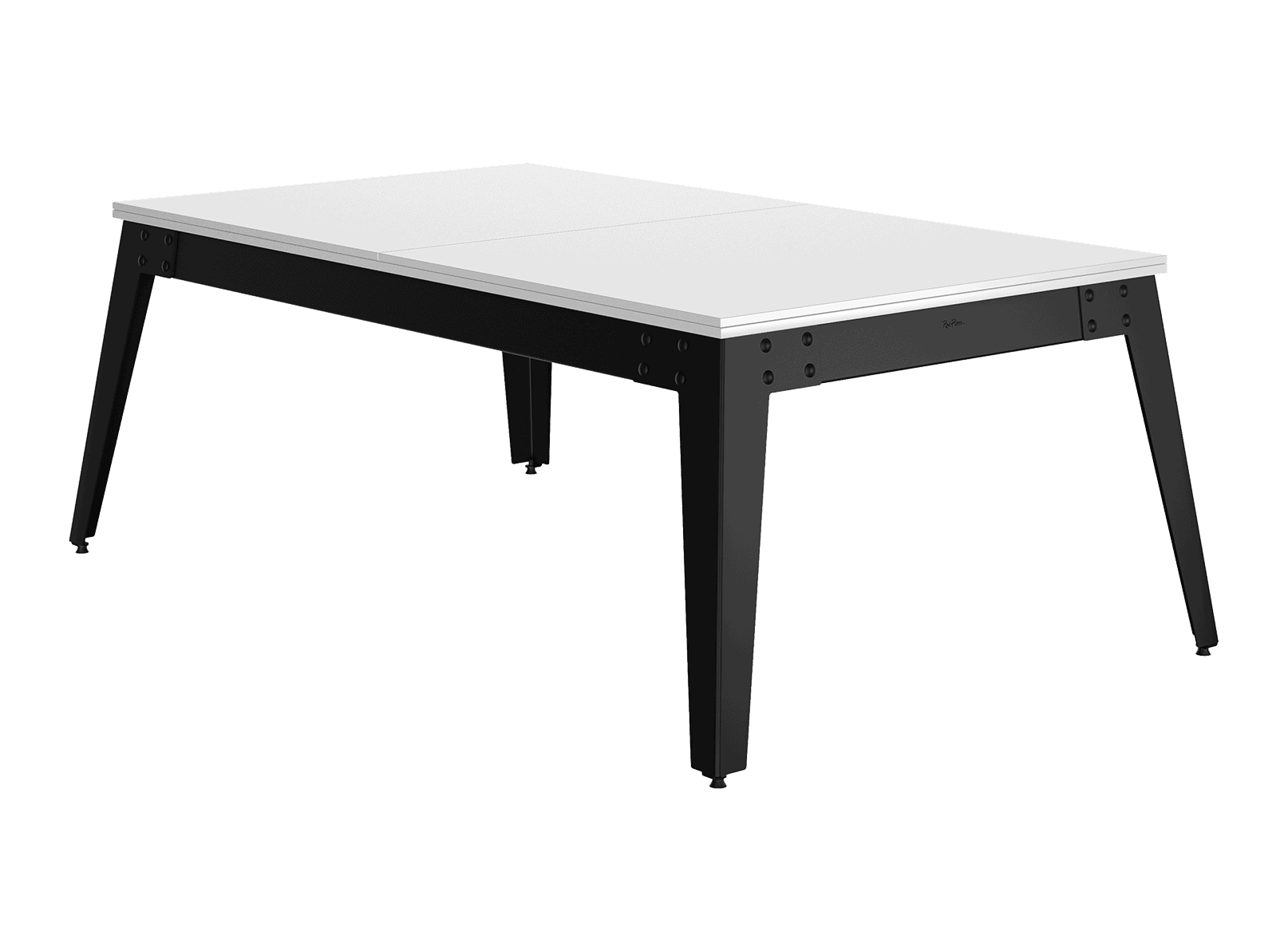 ren-pierre-steel-blanc-gris-billard-table-ardoise image 4