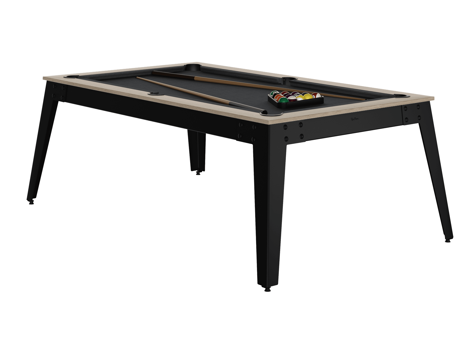 ren-pierre-steel-billard-oslo-noir-convertible-ardoise image 4