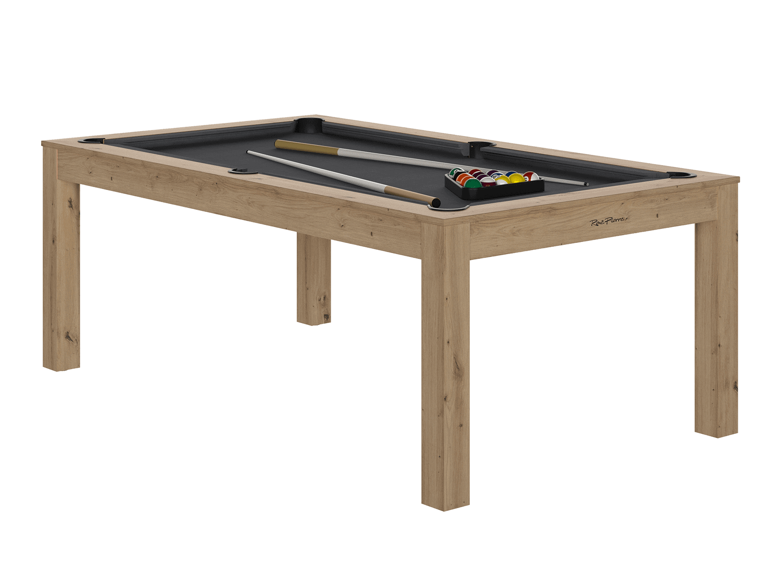 rene-pierre-billard-charme-table-ch-ne-sabl-ardoise-19mm image 2