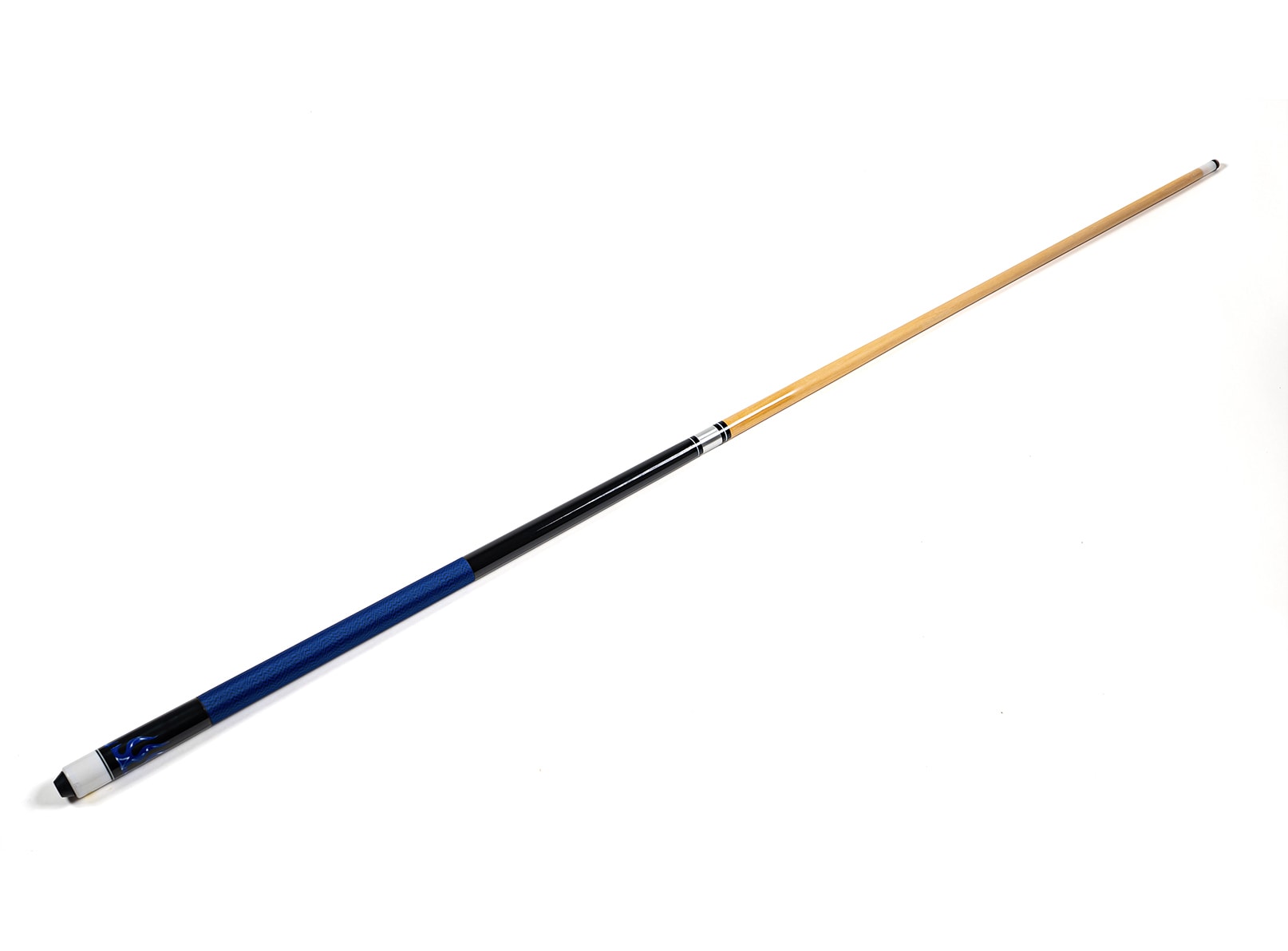 ren-pierre-queue-de-billard-blue-flames-bleue-149-cm image 1