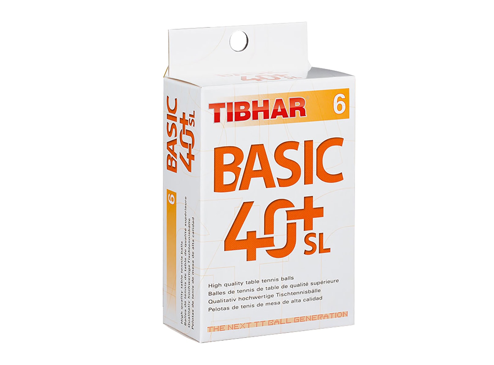 tibhar-lot-6-balles-basic-40-balle-ping-pong-blanche image 1