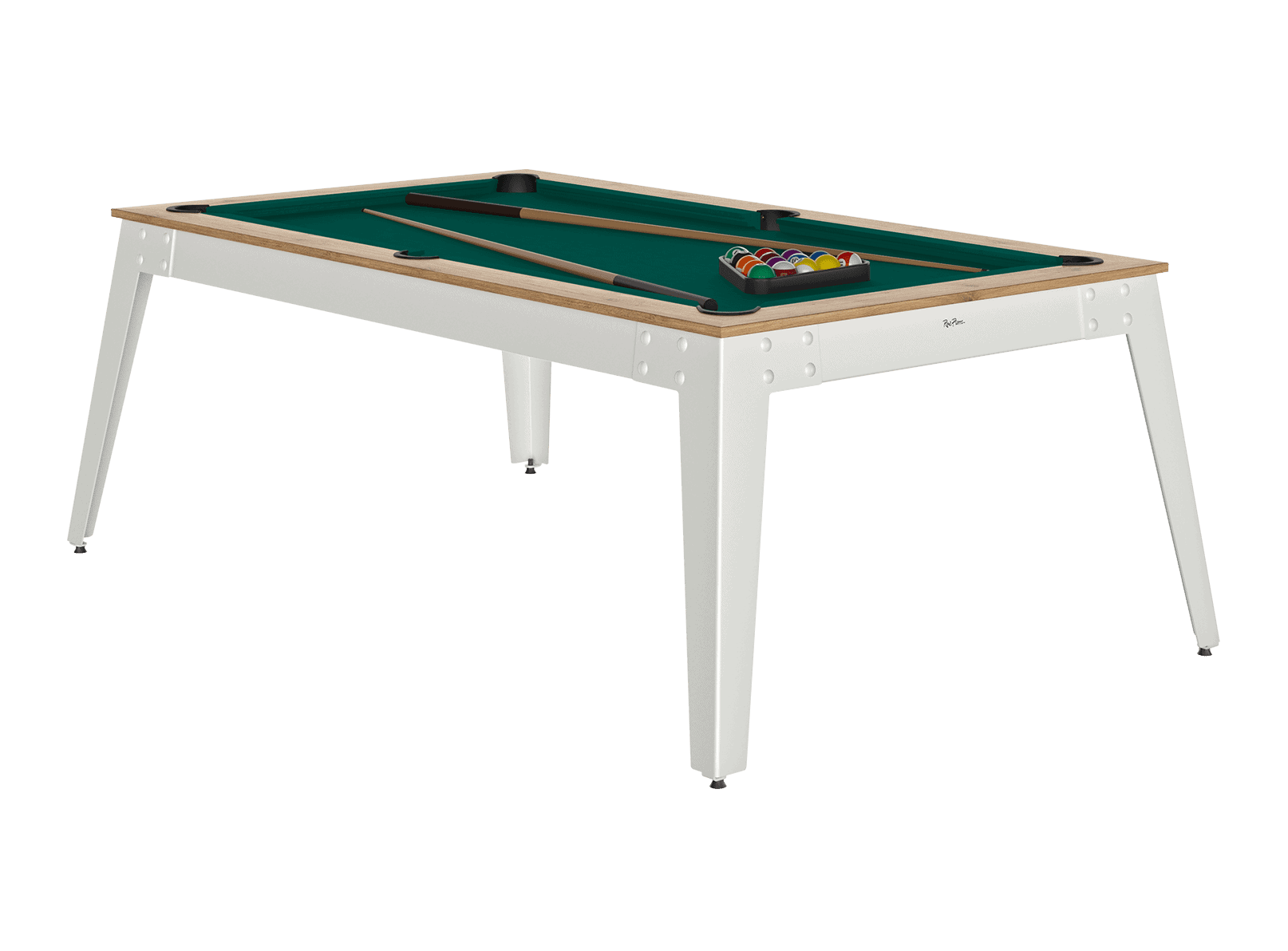 ren-pierre-steel-billard-convertible-ch-ne-sabl-blanc image 2