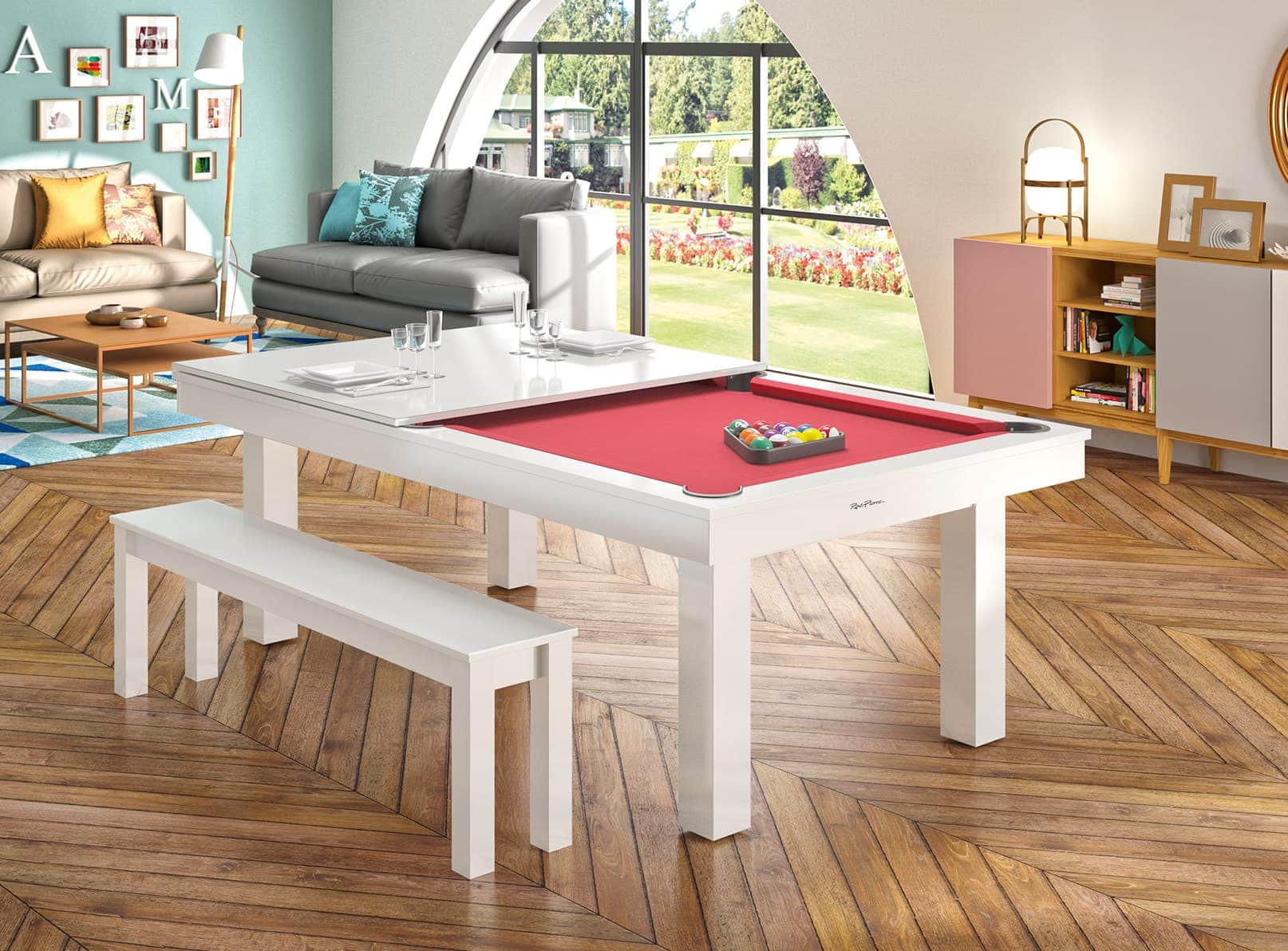 rene-pierre-billards-loisirs-billard-lafite-blanc-ardoise image 1